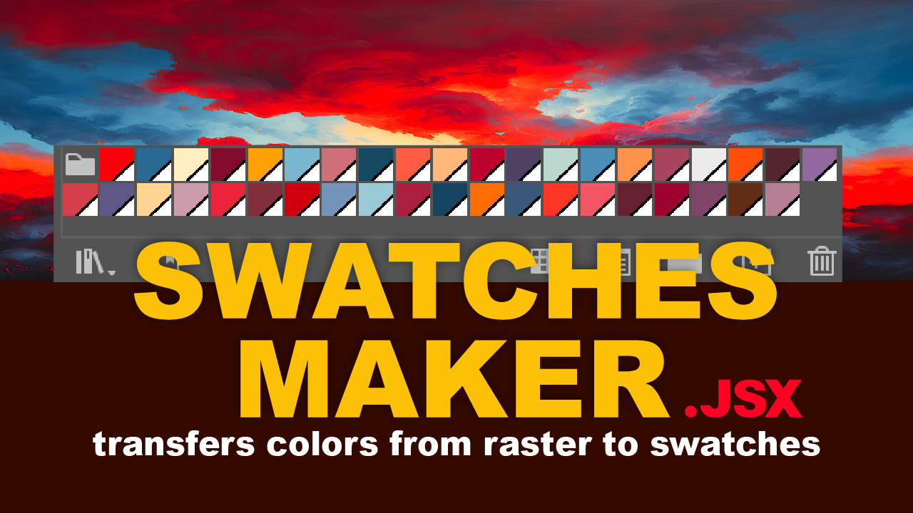 Swatches Maker — builds a global color palette from a raster image